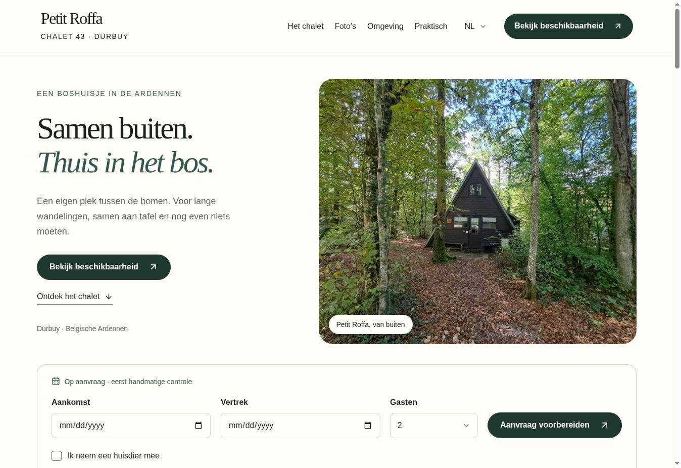 Petit Roffa — website screenshot
